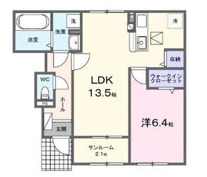 ピースフルIIの物件間取画像